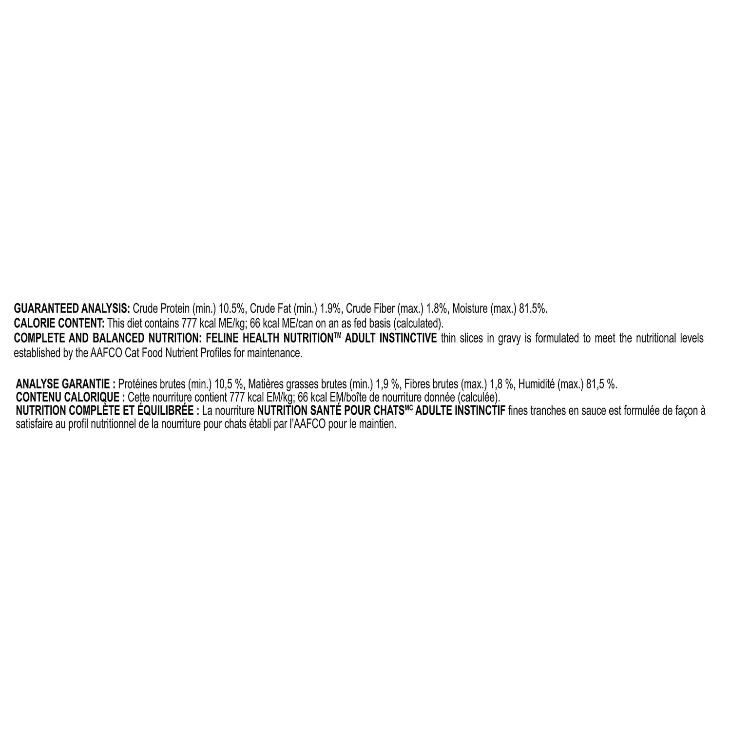Royal Canin® Feline Health Nutrition™ Adult Instinctive Thin Slices In Gravy Canned Cat Food