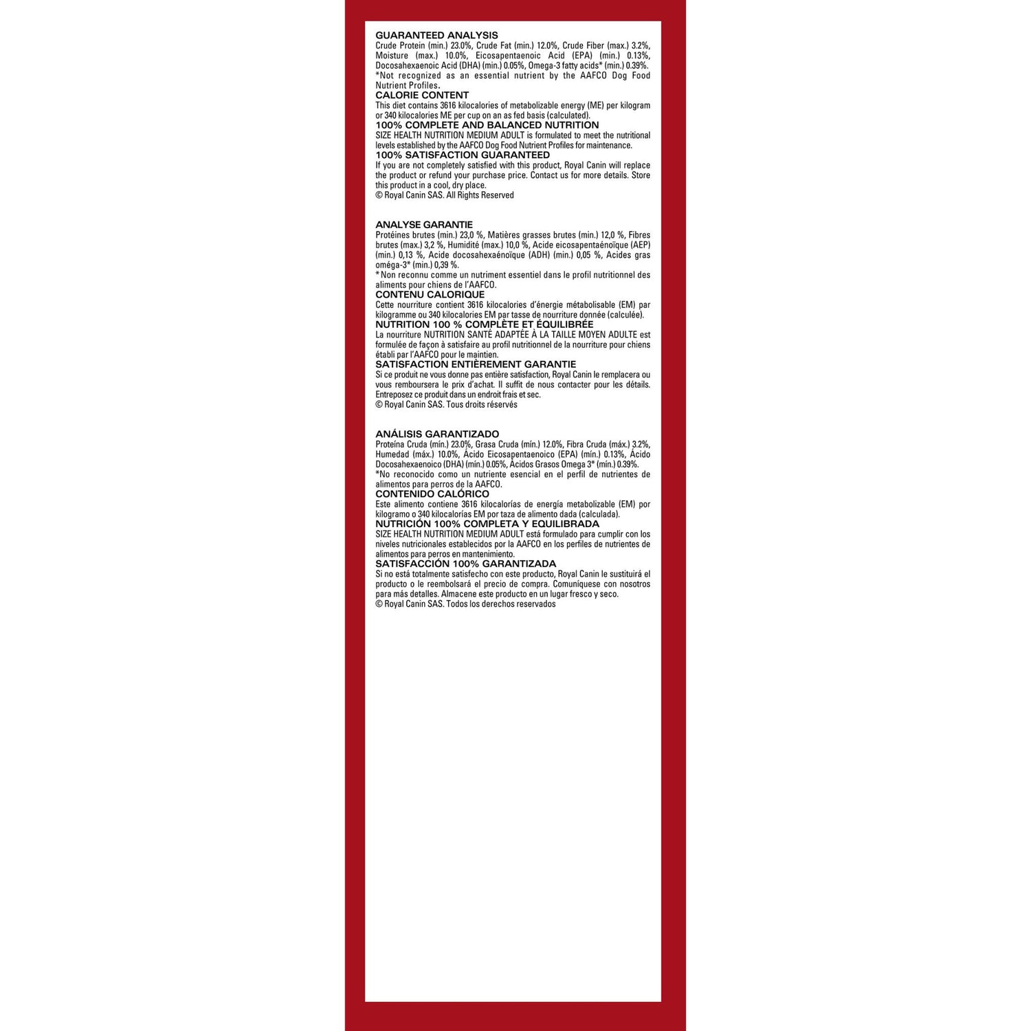 Royal Canin® Size Health Nutrition™ Medium Adult Dry Dog Food