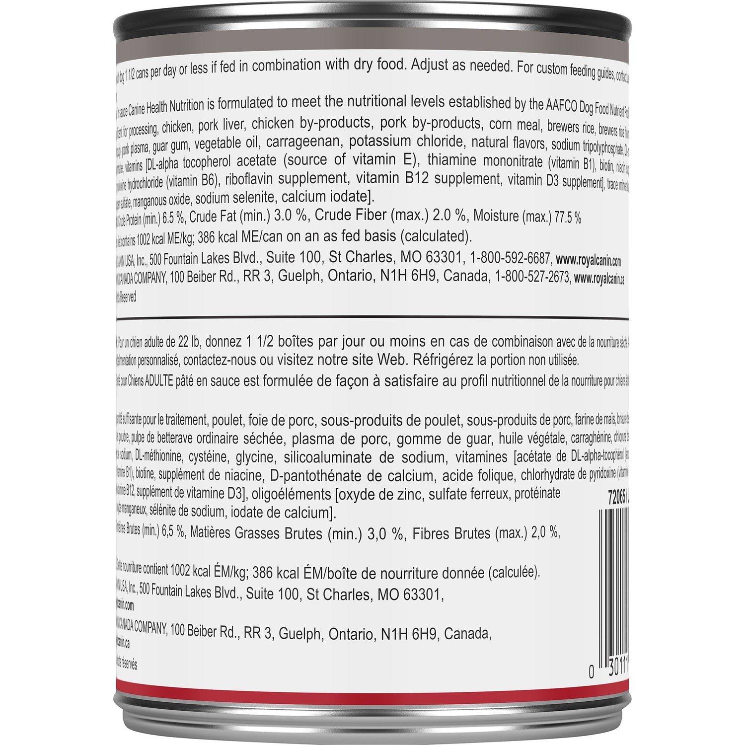 Royal Canin® Canine Health Nutrition™ Adult Loaf in Sauce Canned Dog Food