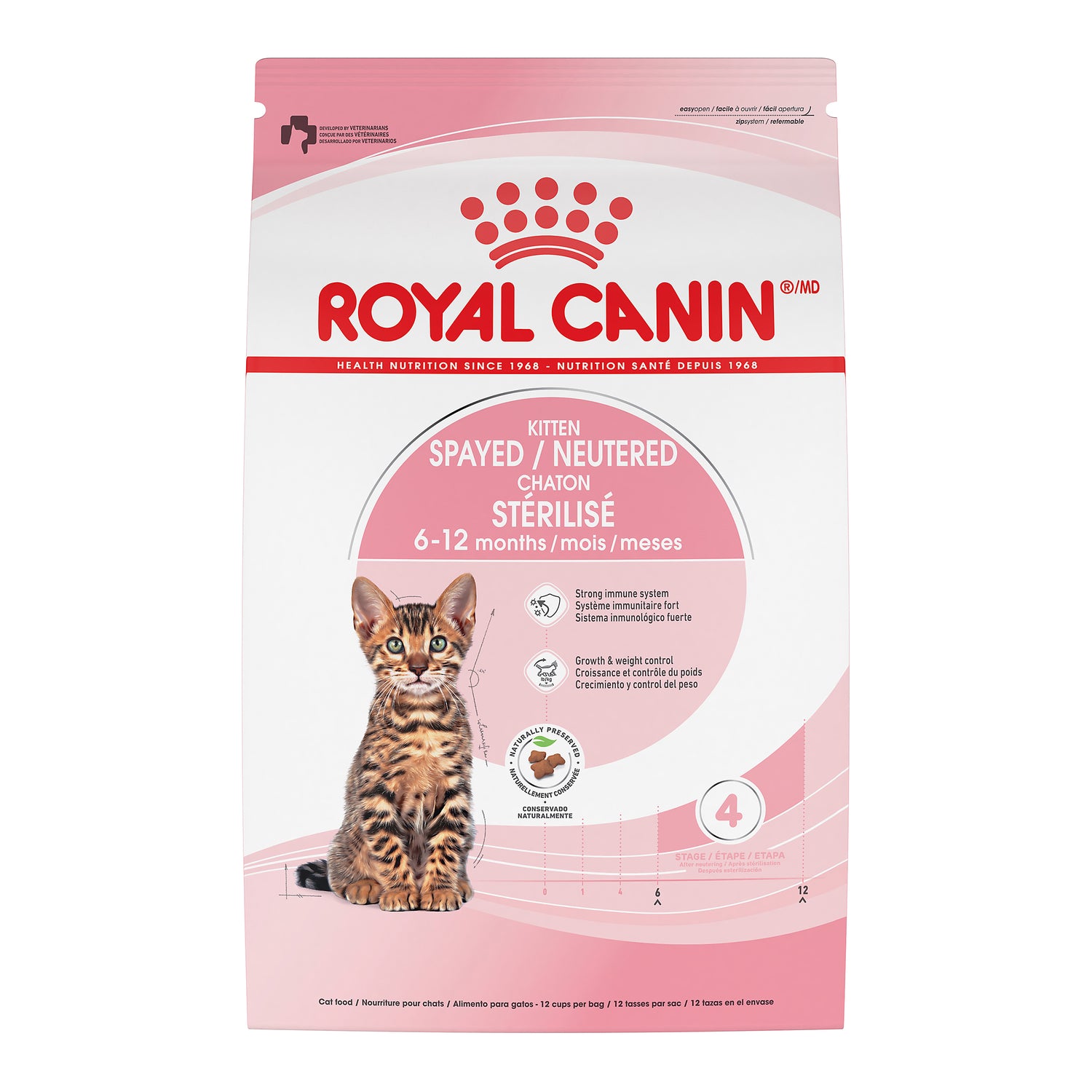 ROYAL CANIN Nutrition Santé Féline CHATON STÉRILISÉ – nourriture sèche pour chatons