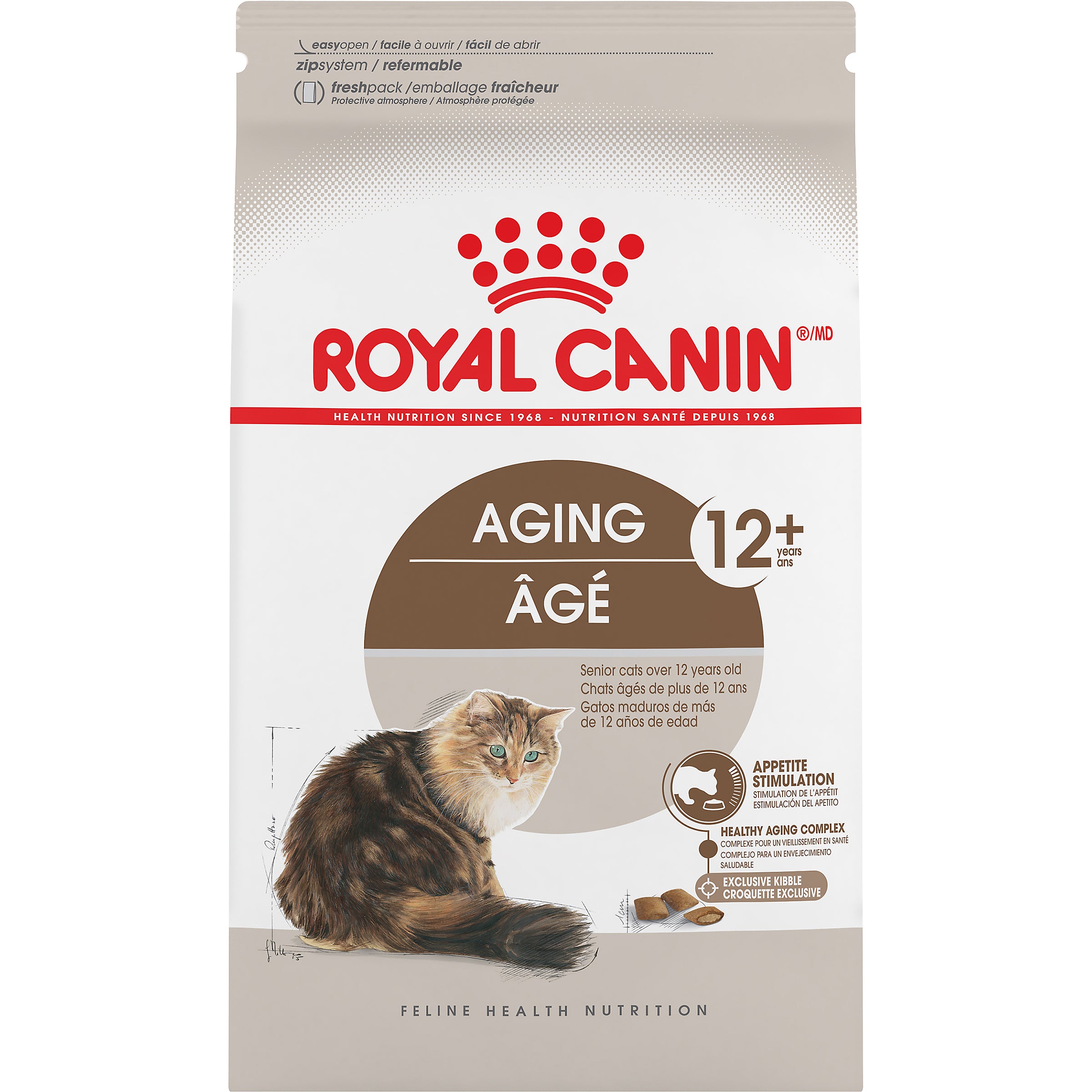 Royal Canin Feline Health Nutrition Aging 12 Dry Adult Cat Food