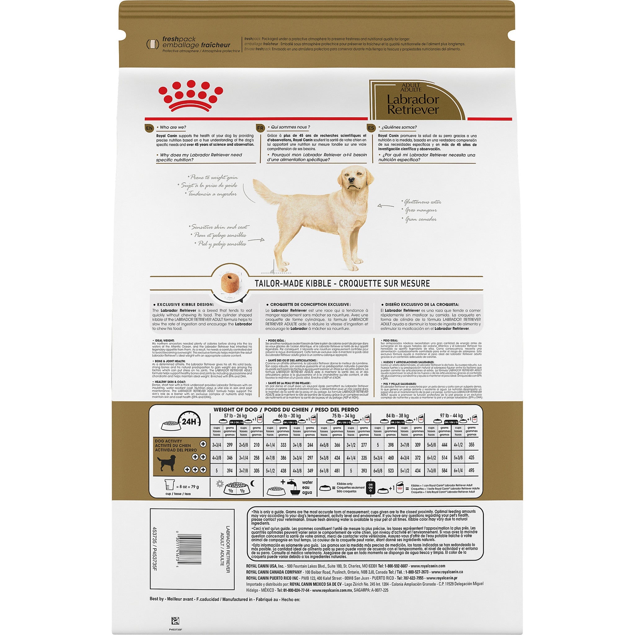 Labrador specific shop dog food