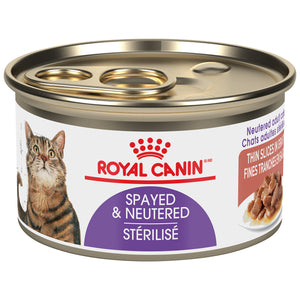 ROYAL CANIN Nutrition Santé Féline STÉRILISÉ FINES TRANCHES EN SAUCE – nourriture en conserve pour chats